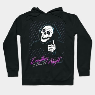 Grim Reaper Everything Is Gonna Be Alright Thumbs Up Hoodie